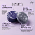 Naturel Toning Purple Shampoo and Conditioner Bar Set with Biotin for Blonde or Grey Hair, Shampoo Bar and Conditioner Bar for Blonde or Grey