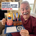 Donald Trump Pop Up Birthday Card with Real Voice & Music - 3D Oval Office