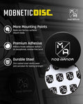 Mob Armor Magnetic Phone Mount Plates - Strong Adhesive Steel Discs for Mobnetic Maxx & Mob Magnetic Car Mounts, Compatible with Phone Magnet