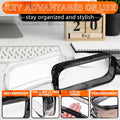 Small Makeup Bag for Purse â 2 Pcs Clear Zipper Pouches, Soft, Elastic, Waterproof Plastic Small Cosmetic Bag for Purse, Space-Efficient, Stylish