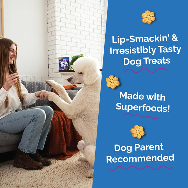 Fruitables Crunchy Baked Dog Treats - Pumpkin & Blueberry - 7 Ounces, Model Number: 2157
