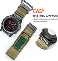 Compatible with Garmin Watch Band, Super Rugged Nylon Sports Strap with Woven Loop Design for Fenix/Forerunner/Approach/Marq/Quatix/D2 Series,