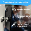 Dual Magnetic Phone Mount & Holder. Attaches Magnetically to Metal Surface. Shoot Hands-Free Videos While Working Out. Strong Joints and Magnets.