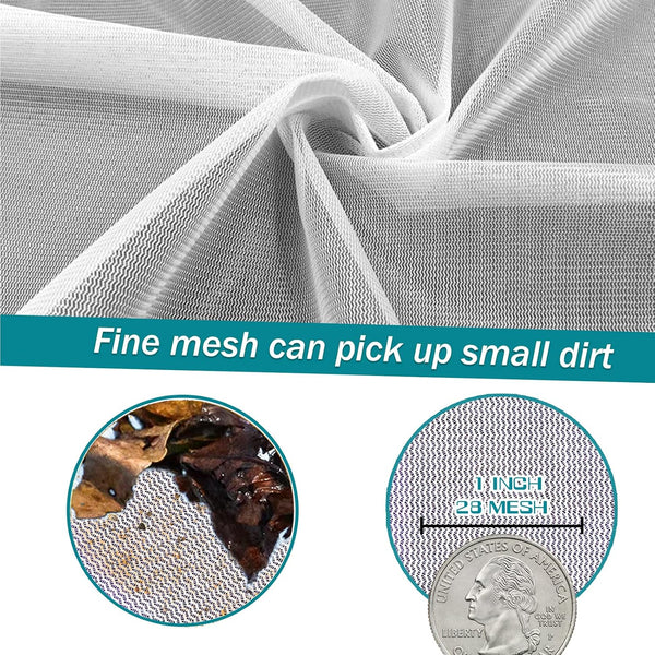 POOLWHALE Pool Skimmer Leaf Rake Net, Fine Mesh Deep Nylon Bag (No Pole) Pool Rake