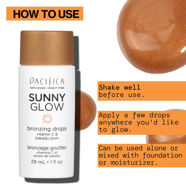 Pacifica, Drops Sunny Glow Bronzing Bronzer 1 Ounce (Pack of 1)