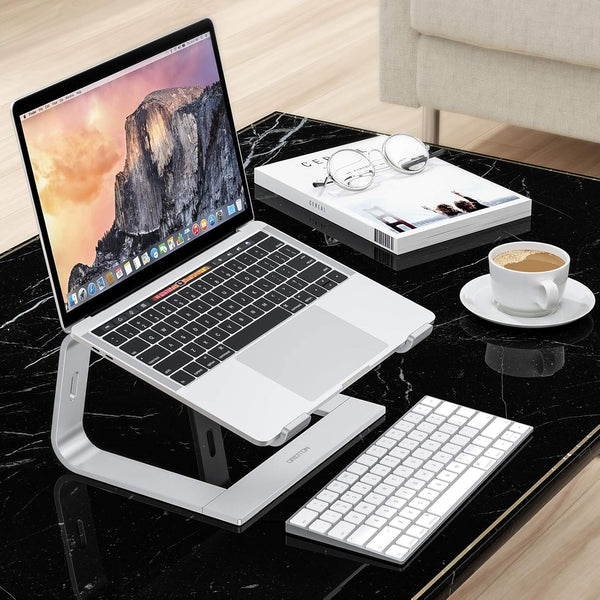 OMOTON Laptop Stand, Detachable Mount for MacBook Air/Pro Dell HP Silver