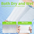Extra Thick Disposable Face Towel, 100% Pure Cotton Face Towelettes Disposable, Ultra Soft Face Cloths for Sensitive Skin, Makeup Remover Dry