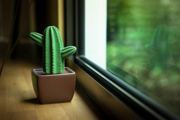 Maxi Cactus, Non-Electric Ceramic Diffusers for Essential Oils and Aromatherapy Fragrance, White Ceramic Diffusers in Car or Desk Office Decor and