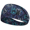 ABAMERICA Headbands with Button for Mask, Wide Nurses Headbands Non Slip Elastic Ear Protection for Women Men Doctors Sweatband Headband A-77