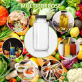 Alotpower 8 oz Glass Juice Bottles with Lids 12Pack | 240ml Square Reusable Drinking Bottles for Juicing, Water, Kombucha Juices, Milk, Beverages