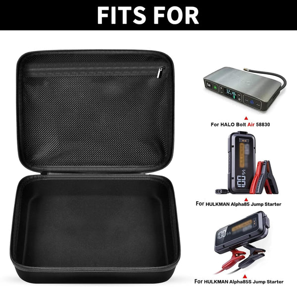 GWCASE Case Compatible with Halo Bolt Air 58830/57720/ Air+ 55500/ for ACDC Max Emergency Power Kit Car Jump Starter with Tire Pump. Car Charger