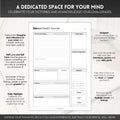 Mental Health Journal for Men | Daily Gratitude, Self Care, Intentions, Affirmations and Nutrition | A5 Mono