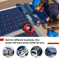 Kohree 30 Feet Solar Panel Extension Cable: 30Ft X2 10AWG Female and Male Connectors,6Mm Solar Panel Wires with Extra Connectors Extension Adaptor