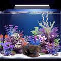 Faeshoo Fish Tank Decoration Betta Fish Tank Decorations Accessories for Aquarium Tank, Starfish Barrel X 1Pc, Aquatic Plants X 4Pcs