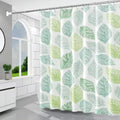 TIKABC Shower Curtain Liner, 4G PEVA Banana Leaves Shower Liner, Plastic Waterproof Shower Curtains, 72x72 inch with Grommet Holes 3 Magnetic Weights