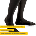 FUTURO Dress Socks for Men, Large, Black, Firm (20-30 mm/Hg) Large Firm Compression (20-30 mm/Hg)
