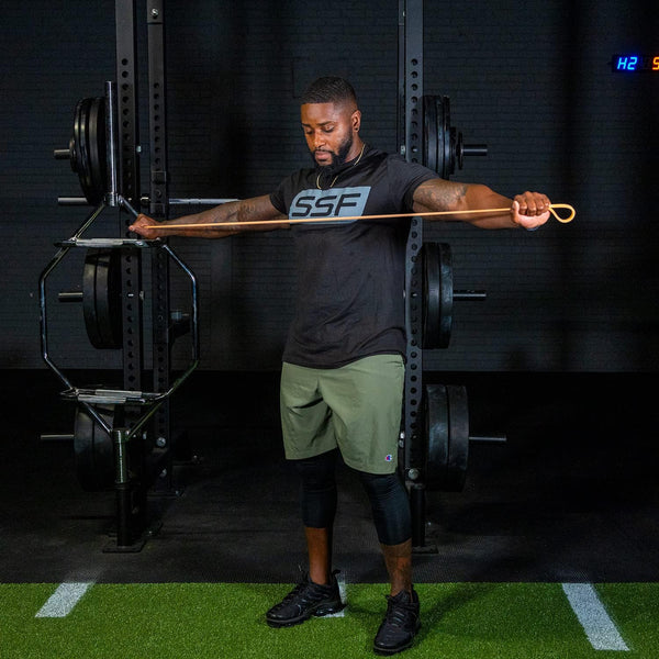 Serious Steel Fitness 32" Resistance Training Bands (Portable Exercise Band System Training Bands- Great for Individuals under 5'10")