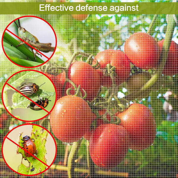 2 Pack 6.5x10ft Garden Netting - Ultra Fine Mesh Plant Covers to Keep Small Animals Pest Out, Bird Barrier Screen for Protecting Vegetables Fruits