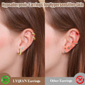 5 Pairs Tiny Huggie Hoop Earrings for Women, Lightweight Mini CZ/Cubic Zirconia Hoops Set for Women's Cartilage Helix Lobe Ear Piercings Small