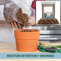 100% Natural Pine Bark Mulch Nuggets (8 Quarts), Small Mulch Chips for Indoor/Outdoor Container Gardening, Ideal for Soil Supplement, Houseplant