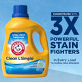 ARM & HAMMER Clean & Simple Liquid Laundry Detergent | Crisp Clean Scent, 77 Loads, 100.5 Fl oz Crisp Clean 100.5 Fl Oz (Pack of 1)