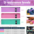 CFX Resistance Bands Set, Exercise Bands with Non-Slip Design for Hips & Glutes, 3 Levels Workout Bands for Women and Men, Booty Bands for Home