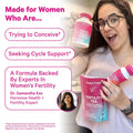 Pink Stork Organic Fertility Tea - Supports Conception for Her & Hormone Balance with Chaste Tree Berry (Vitex), Mint, and Red Raspberry Leaf -