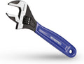 WORKPRO 6-Inch Adjustable Wrench, Cr-V Steel Wrench, Wide Jaw Black Oxide Wrench, Metric & SAE Scales, for Home, Garage, Workshop and DIY
