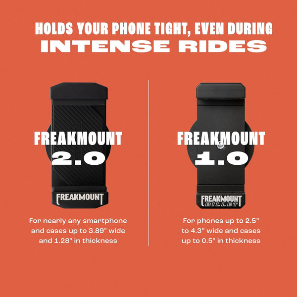 FREAKMOUNT 2.0 Magnetic Motorcycle Phone Mount - Compatible with Harley Davidson - Premium Billet Aluminum Holder for Gas Tank, High-Speed Magnet