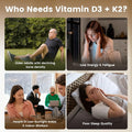 VEV Corefeel Vitamin D3 K2 10,000 IU, 200 mcg MK-7, 300 Coconut Oil Softgels, 2 in 1 Vitamins Supplement D & K (Include MK7), Easy to Swallow,