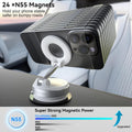 CloudValley Magnetic Car Phone Mount, Compatible with MagSafe | 360° Adjustable Foldable Holder for Dashboard, 80LBS Suction & 2800gf Magnet, Car