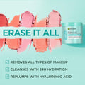 Garnier Erase It All Makeup Cleansing Balm with Hyaluronic Acid, Replumping Facial Cleanser and Makeup Remover, 4.2 Oz 4.2 Ounce (Pack of 1)