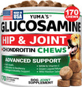 YUMA'S Glucosamine for Dogs - Hip and Joint Supplement for Dogs - 170 Ct - Glucosamine Chondroitin Chews - Joint Pain Relief Supplement with MSM -