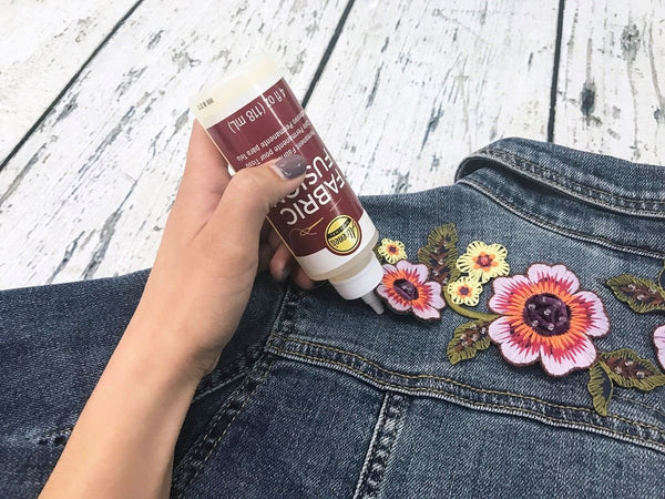 Aleene's Fabric Fusion Glue .66 oz 3-Pack, Permanent and Washable Adhesive, Dries Flexible, Strong Bond on Fabrics, Clothing, Denim, Polyester,