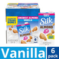 Silk Shelf-Stable Almond Milk, Unsweetened Vanilla, Dairy-Free, Vegan, Non-GMO Project Verified, 1 Quart (Pack of 6) Unsweetened 32 Fl Oz (Pack of 6)