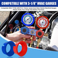 HVAC Gauge Boots 49190 Cover for Yellow Jacket JB 3-1/8" HVAC Gauges, AC Gauge Protector Boots 4910 Refrigerant Gauges Manifold Protective Covers