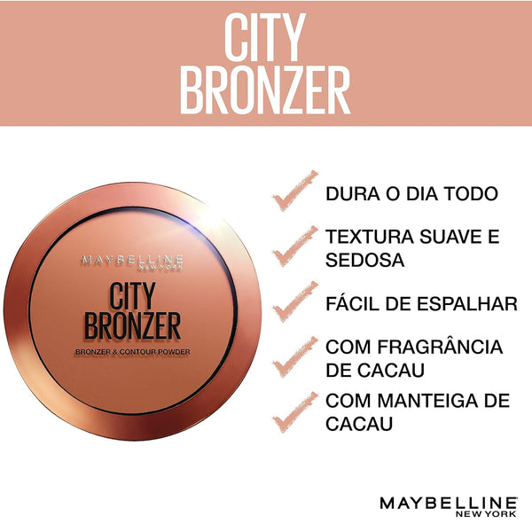 Maybelline New York City Bronzer Powder Makeup, Bronzer and Contour Powder, 200, 0.32 Oz.