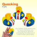 President Trump Rubber Ducks - Bulk 12 Pack - 2.3 Inch Funny Duckies for Jeep Ducking, Bath Tub Toys, Christmas White Elephant Exchange Gag Gift