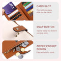 Women'S Wallets RFID Blocking Leather Trifold Clutch Wallet Credit Card Holder Ladies Travel Wallet Purse with Pen Holder