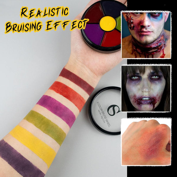 CHASPA Halloween Liquid Latex Special Effects SFX Makeup Kit - Scar Wax + 2 Btl Liquid Latex + 2 Btl Fake Blood + Spatula Tool + 2Pcs Stipple