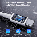 Compatible with iPhone 17/16/15 Charger Fast Charging, Dual Port 20W USB C Wall Charger Block Type C to Type C 10ft Long USB C Fast Charing Cable