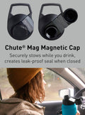 CamelBak Chute Mag Vacuum Insulated Stainless Steel Water Bottle, Magnetic Leak‑Resistant Cap for Everyday Hydration 32 Ounces Navy