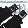 MELOTOUGH Belt Clip Suspenders For Men Heavy Duty, Outback Side Clip/Trucker Men's Suspenders with 2inch Width Elastic Black