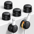 6Pack Rotatable Cord Organizer, Spring Cable Clips - Lamicall [1s Lock] Cord Holder, Desk Phone Charger Cable Management, Adhesive Wire Organizer