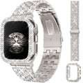 JR.DM Diamond Bands with Bling Case Women Compatible with Apple Watch 40Mm 38Mm 41Mm 44Mm 45Mm 42Mm 46Mm 49Mm Luxury Metal Bracelet Replacement