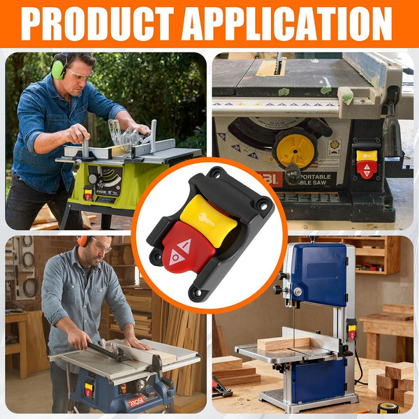 Table Saw Switch Replacement Compatible with Ryobi and Craftsman, Paddle On/Off Switch for Table Saw 125V/250V