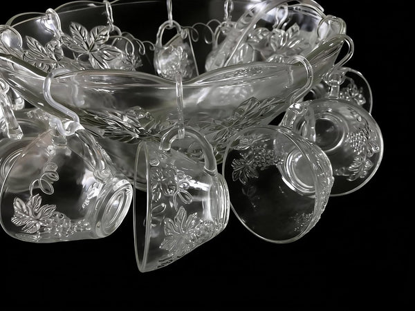 24PCS 1.7〞Clear Plastic Punch Bowl Cup S Hooks Hangers
