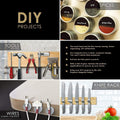 DIYMAG 60Pcs Refrigerator Magnets, 5 Different Sizes Fridge Disc Magnets with Stainless Steel Coating for Hobbies, DIY, Kitchen 5sizes-60Pcs