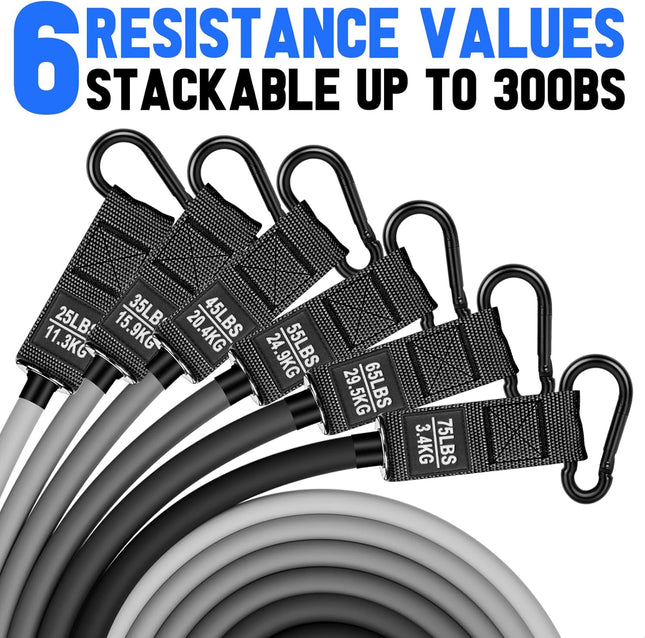 Heavy Exercise Bands Resistance Bands for Working Out, 300Lbs/360Lbs Fitness Wor