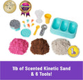 Kinetic Sand Scents Ice Cream Treats, Moldable Sand Sensory Toys, Ages 3+ | Swirl Strawberry, Chocolate & Vanilla Scented Play Sand Ice Cream
